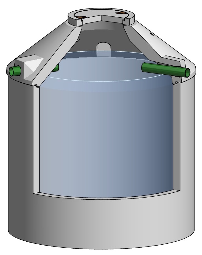 Regenspeicher B 3m Behälter